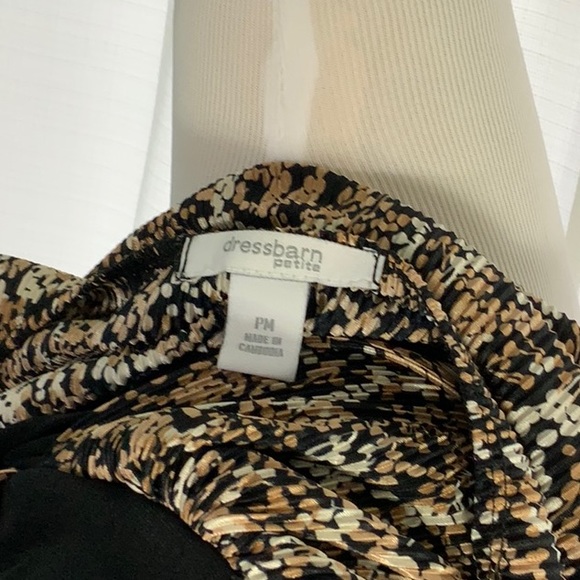 Tunic Top Brown Black Tan Dress Barn - Picture 5 of 6